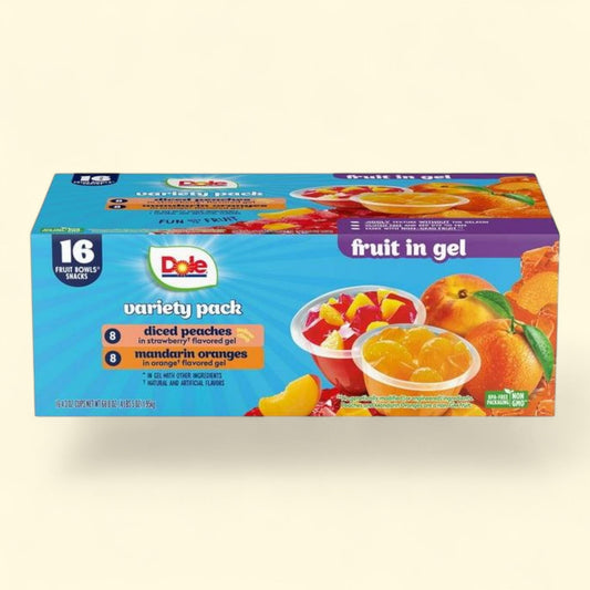 Dole Fruit Bowls in Gel, 4.3 oz., 16 pk.