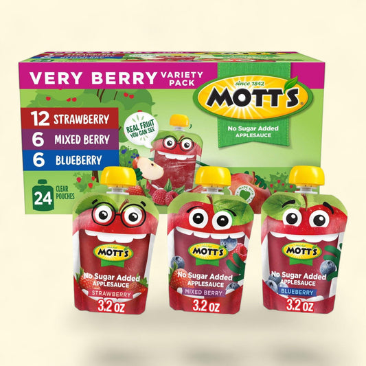 Mott's Very Berry Applesauce, 3.2 oz., 24 pk.