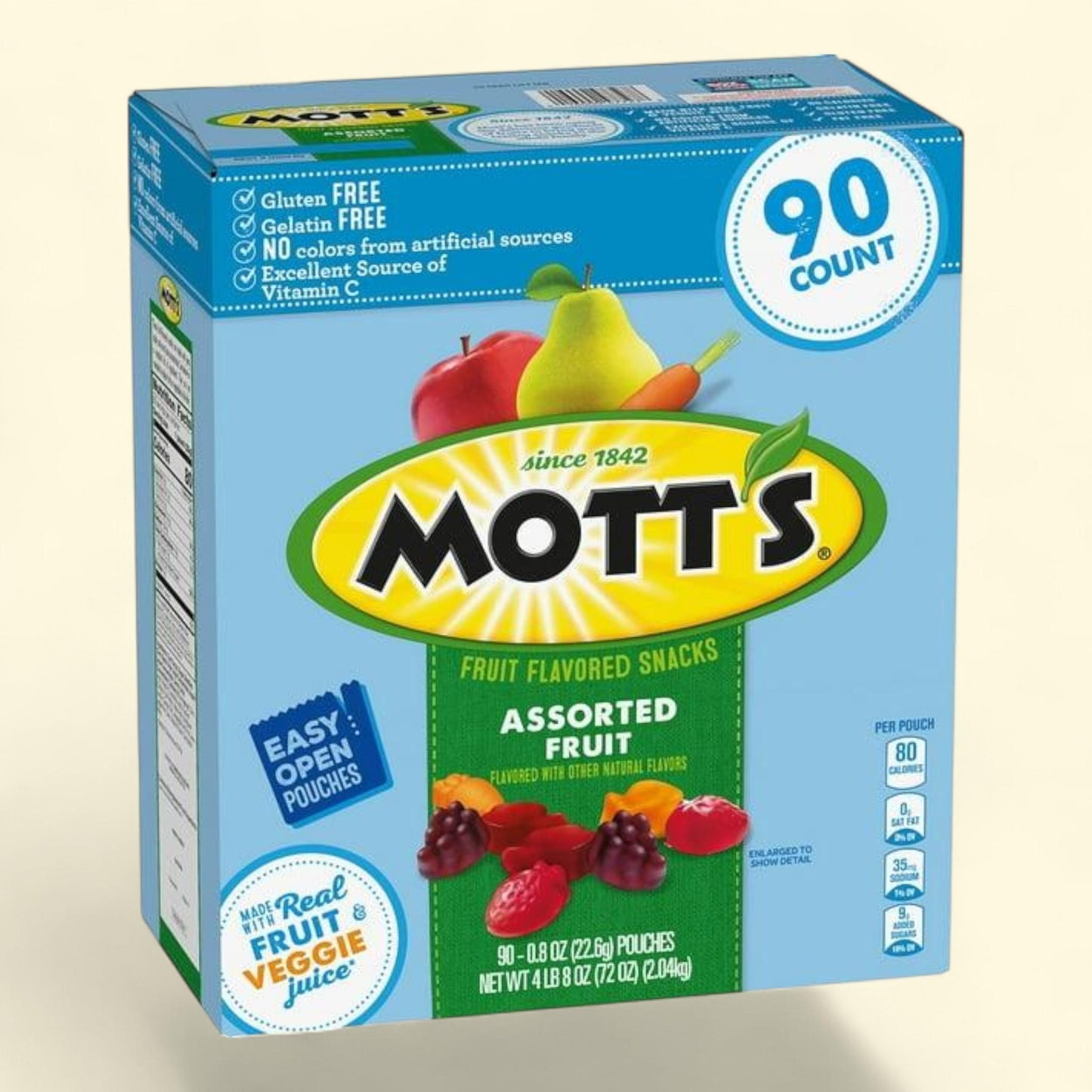 Mott's Fruit Flavored Snacks, 0.8 oz., 90 pk.
