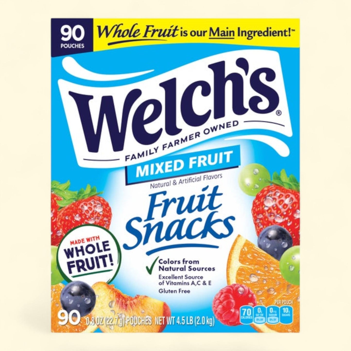 Welch's Fruit Snacks, 0.8 oz, 90-count