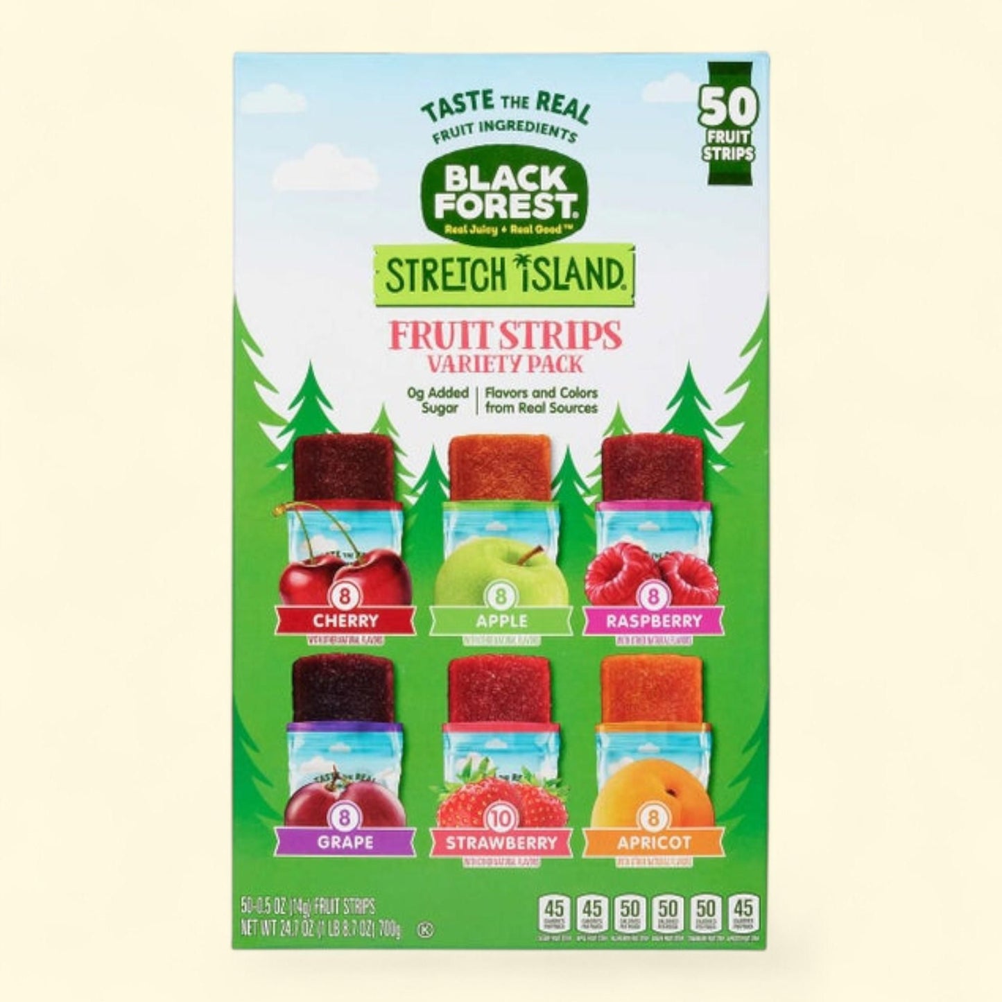 Black Forest Stretch Island Fruit Strips, 0.5 oz, 50-count