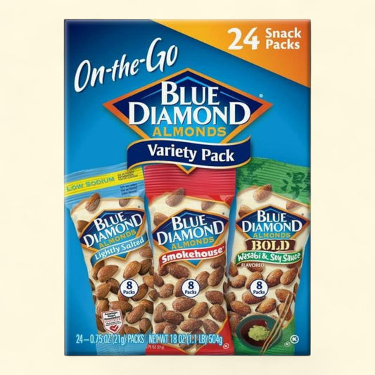 Blue Diamond Almond Variety Pack, .75 oz., 24 pk.