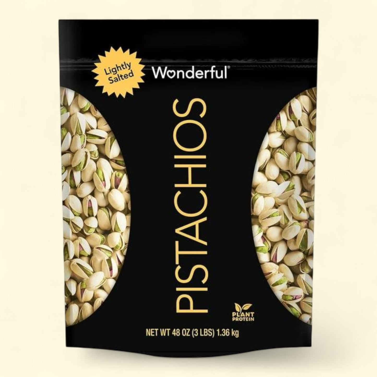 Wonderful Pistachios, Lightly Salted, 48 oz.