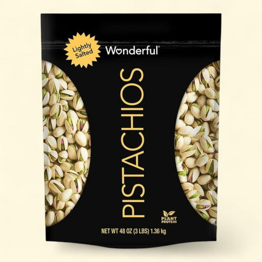 Wonderful Pistachios, Lightly Salted, 48 oz.