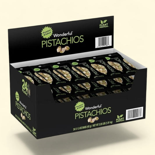Wonderful Pistachios, Roasted and Salted 1.5 oz., 24 pk.