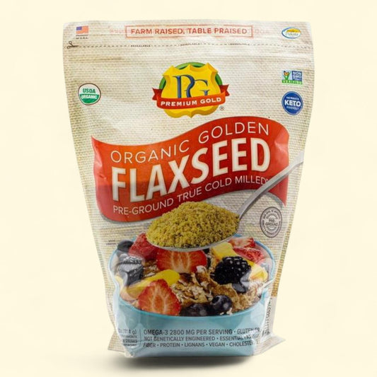 Premium Gold Organic Golden Flaxseed, 4 lbs.