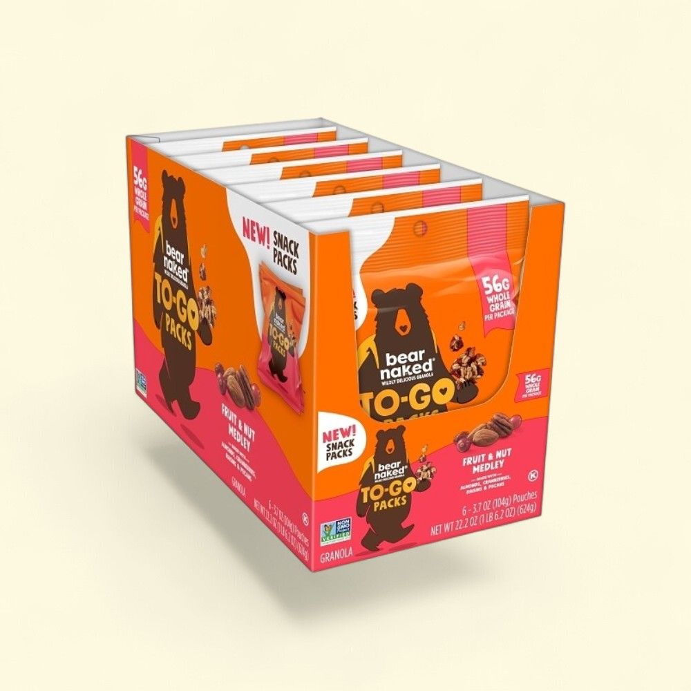 Bear Naked Fruit & Nut Granola Pouches - 6 Count — authentic US product shipped worldwide by Treatspree