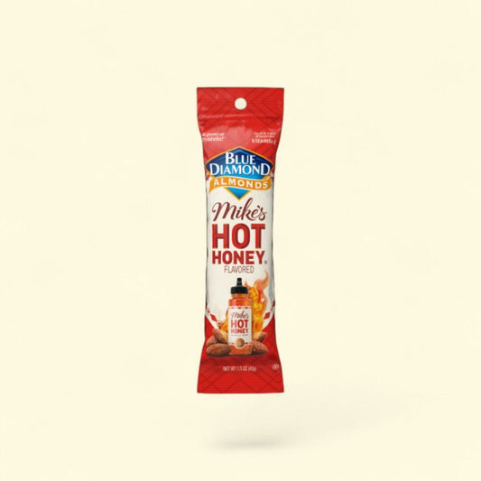 Blue Diamond Mike's Hot Honey Almonds, 12 x 1.5oz Packs — authentic US product shipped worldwide by Treatspree