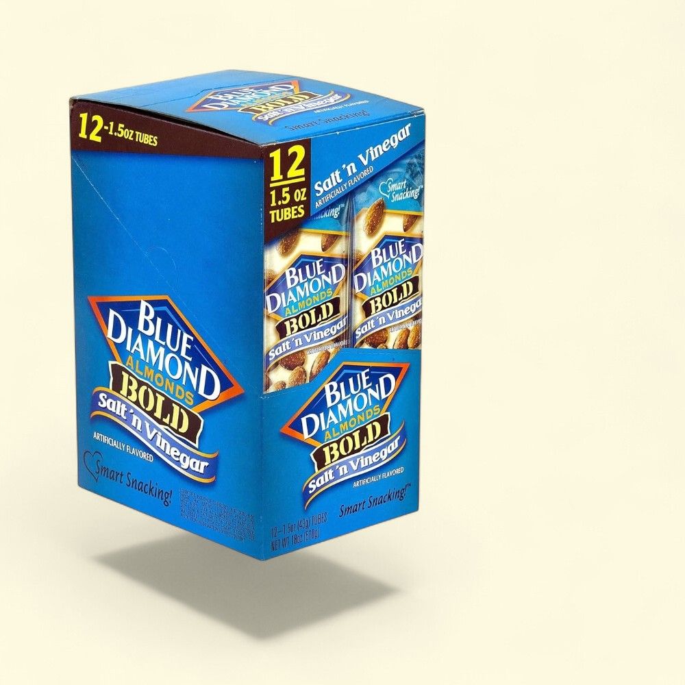 Blue Diamond Salt & Vinegar Almonds (12 Count) — authentic US product shipped worldwide by Treatspree