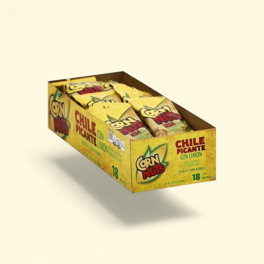 Corn Nuts Chile Picante Crunchy Corn Kernels 18-Pack — authentic US product shipped worldwide by Treatspree