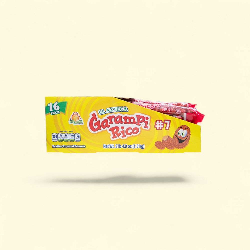 El Azteca Garampi Rico Praline Peanuts - 16ct (4.9oz) — authentic US product shipped worldwide by Treatspree