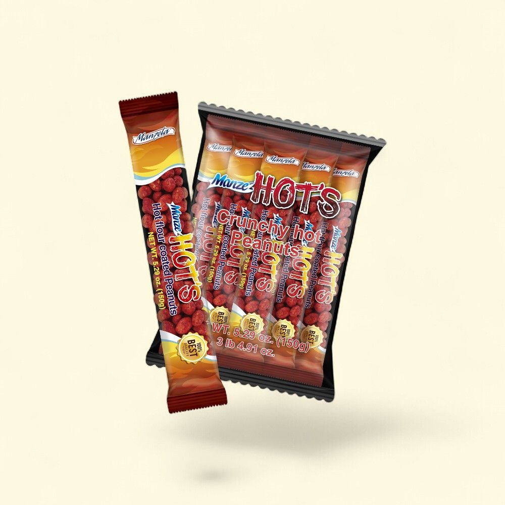 Manzela Manzehot's Crunchy Hot Peanuts, 10 Count, 5.29 oz — authentic US product shipped worldwide by Treatspree