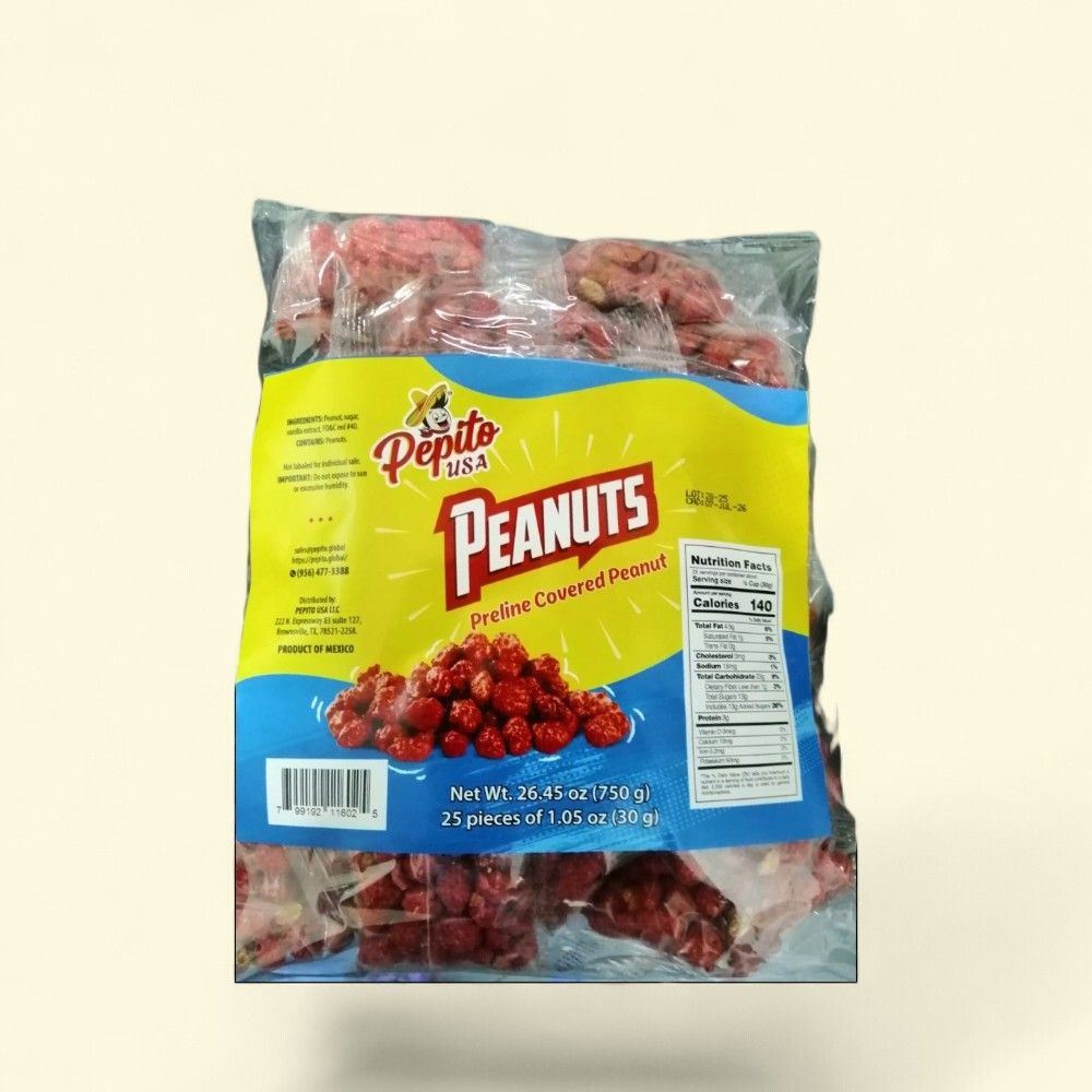 Pepito Garapinádo Covered Peanuts, 25 Count (29.7g) — authentic US product shipped worldwide by Treatspree