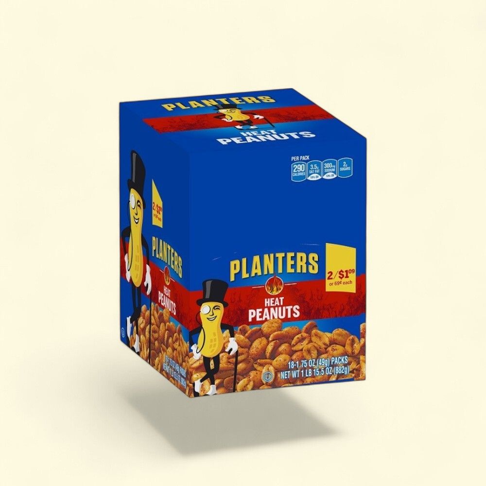 Planters Heat Peanut Single-Serve Snack Packs, 18-Count — authentic US product shipped worldwide by Treatspree