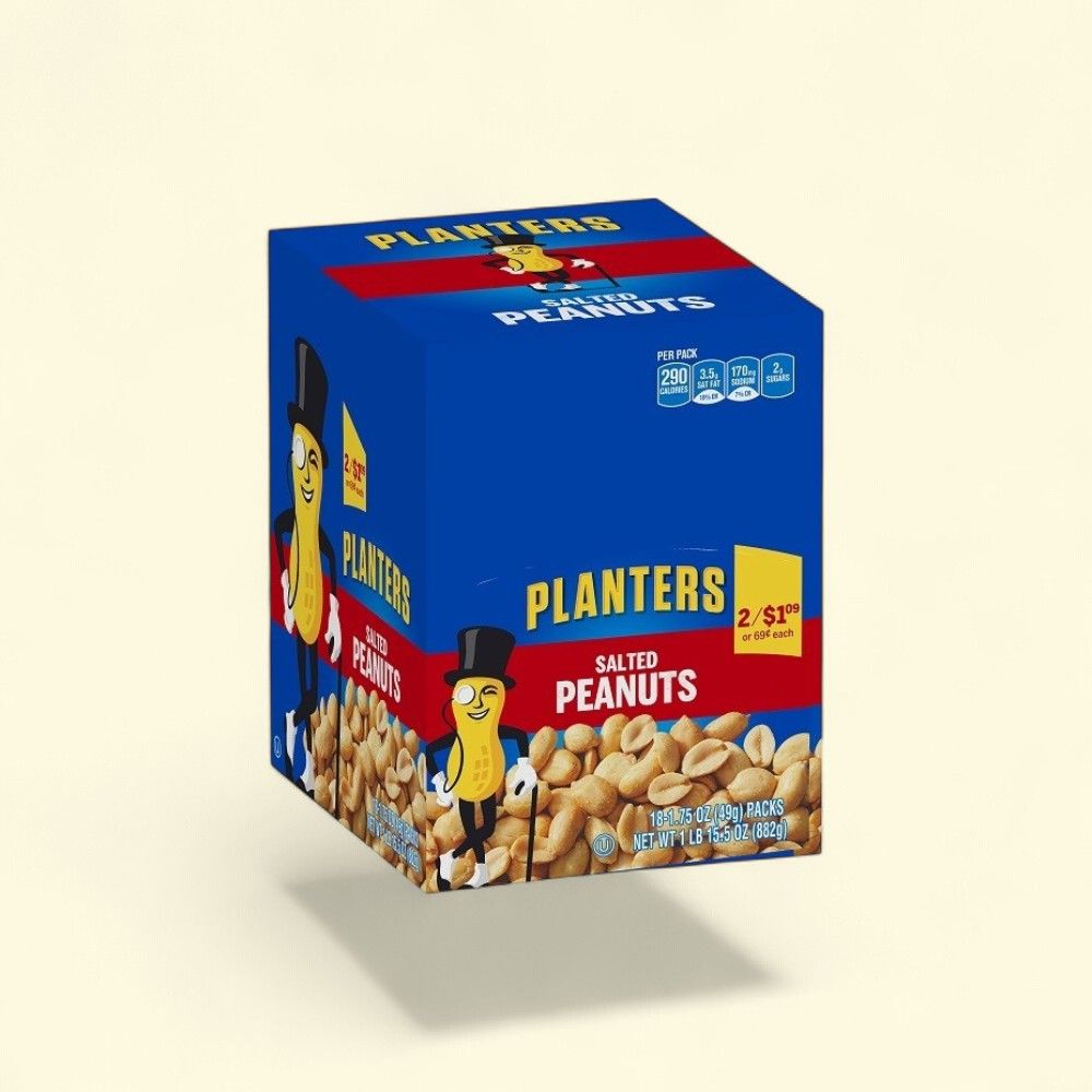 Planters Salted Peanuts (18 Count) — authentic US product shipped worldwide by Treatspree