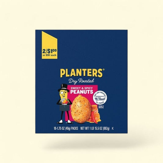 Planters Sweet & Spicy Peanuts - 18 Count — authentic US product shipped worldwide by Treatspree
