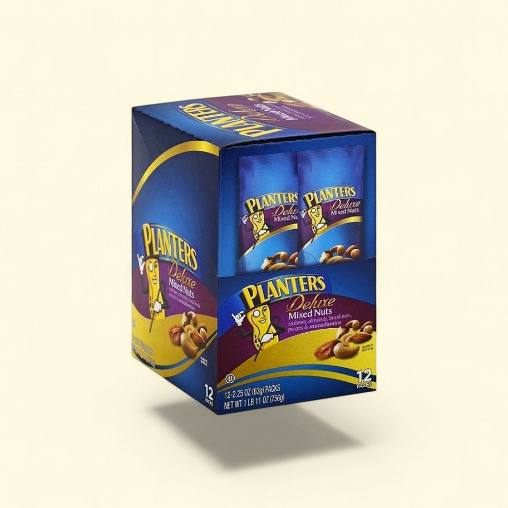 Planters Deluxe Mixed Nuts Bag, No Peanuts (12 Count) — authentic US product shipped worldwide by Treatspree
