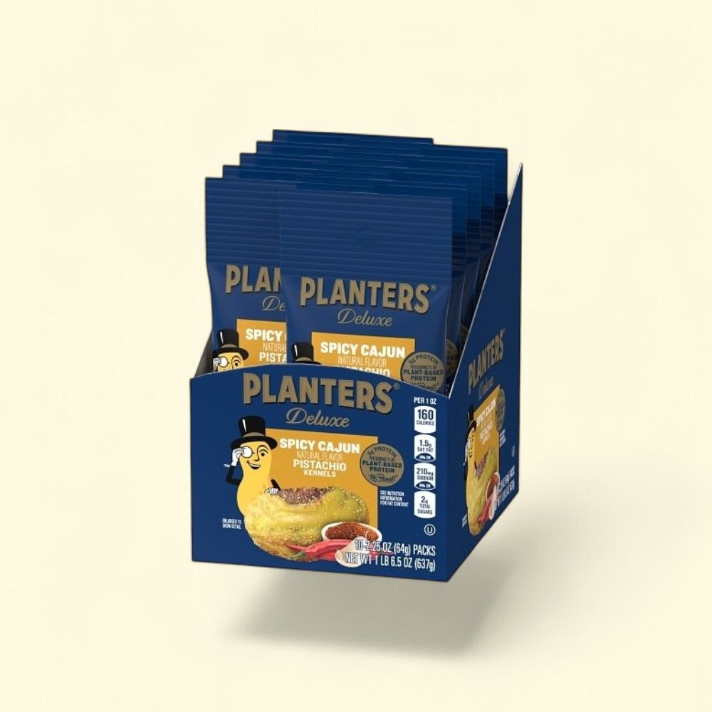Planters Spicy Cajun Pistachio Kernels - 10 Count — authentic US product shipped worldwide by Treatspree