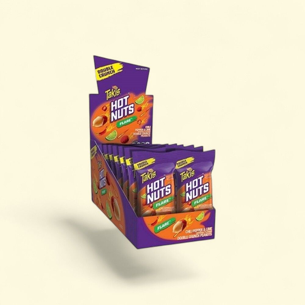 Takis Flare Chili & Lime Hot Nuts, 12-Count Pack — authentic US product shipped worldwide by Treatspree