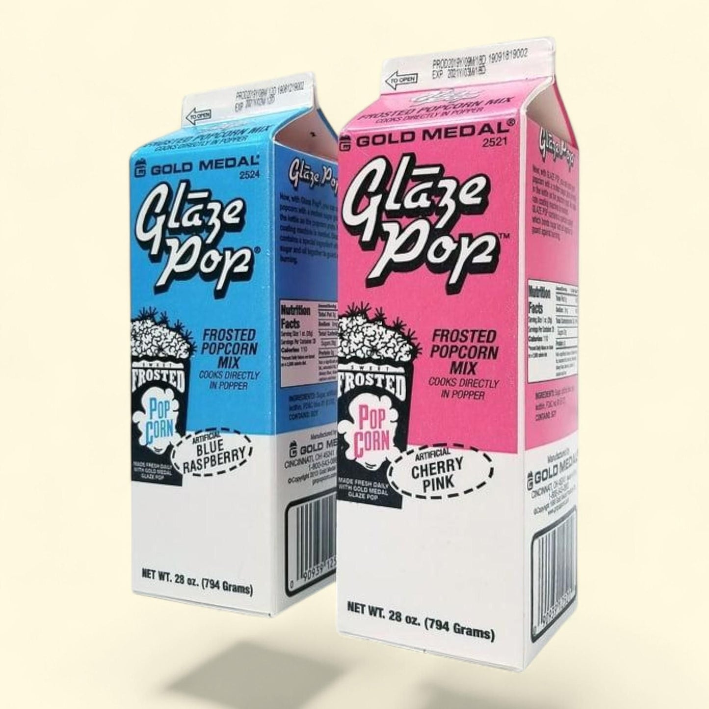 Gold Medal Glaze Pop, Blue Raspberry & Cherry, 2 pk.