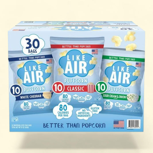 Like Air Puffcorn Variety Pack, 0.5 oz., 30 pk.