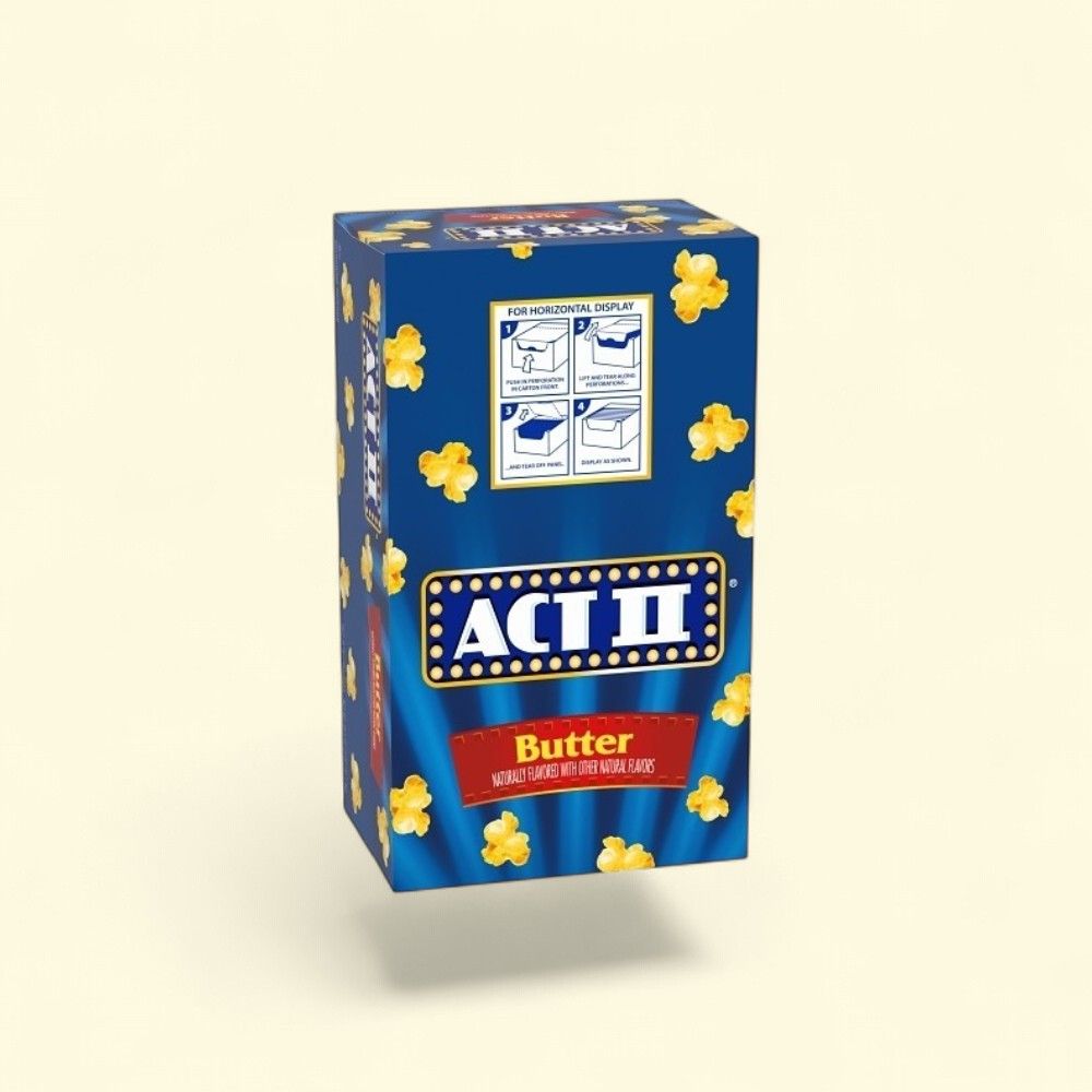 ACT II Butter Microwave Popcorn, 18 Count (2.75 oz per bag) — authentic US product shipped worldwide by Treatspree