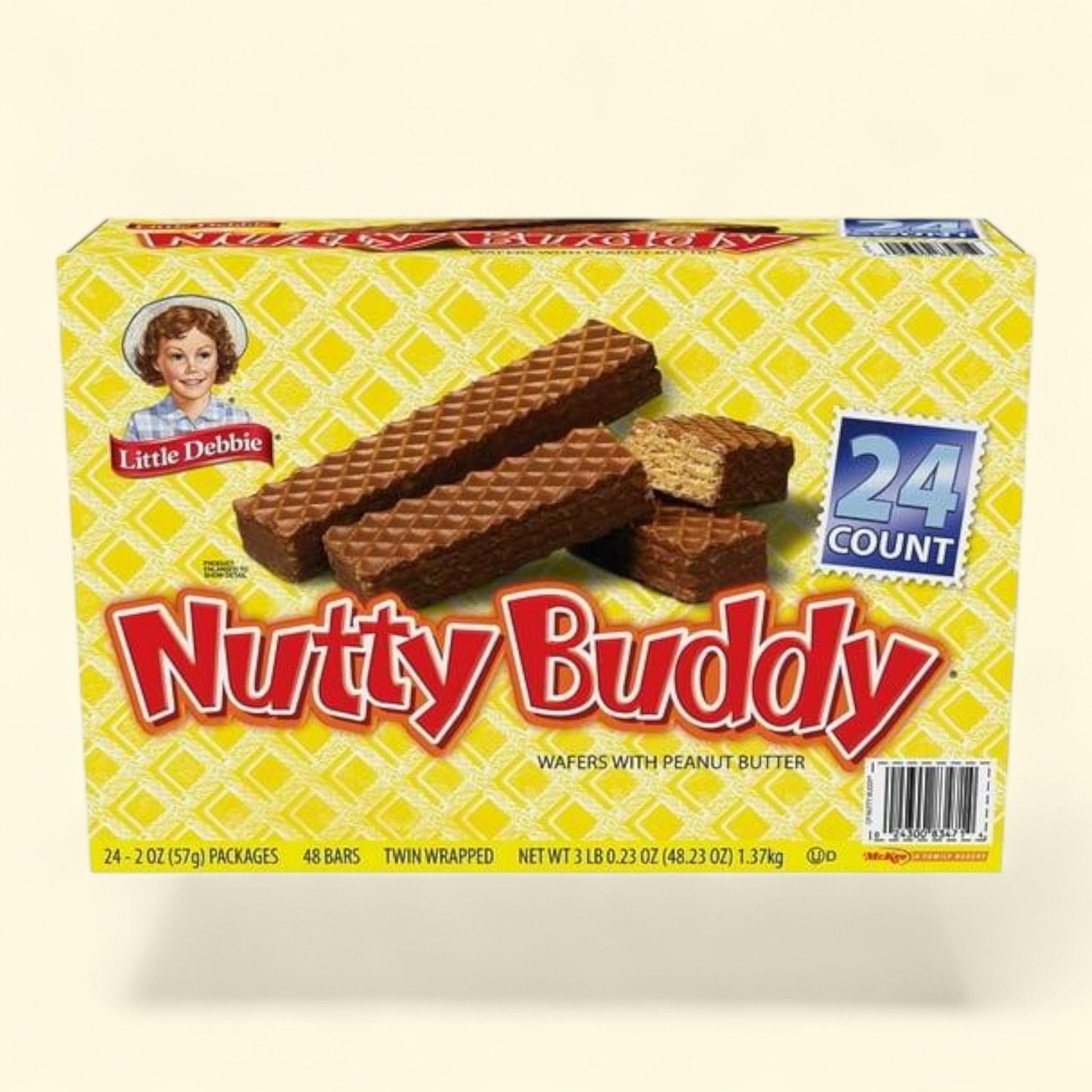 Barres Little Debbie Nutty Buddy, 56 g, paquet de 24
