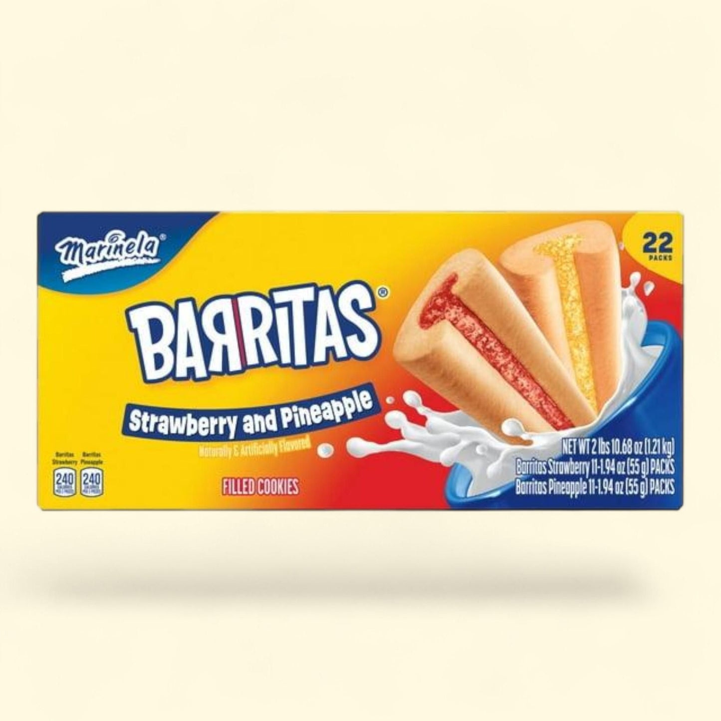 Marinela Barritas, 53 g, paquet de 22