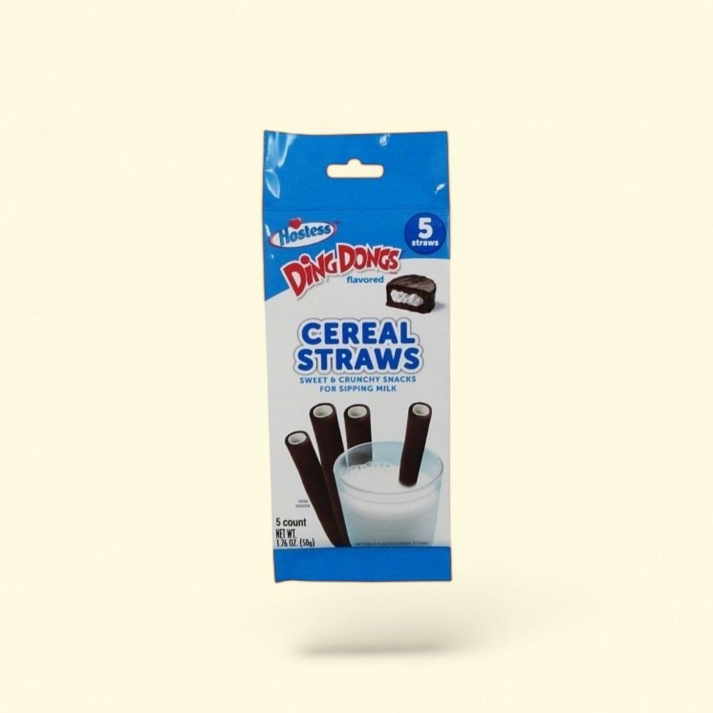 Hostess Chocolate Cereal Straws 5-Pack (13 Count Each) — authentic US product shipped worldwide by Treatspree
