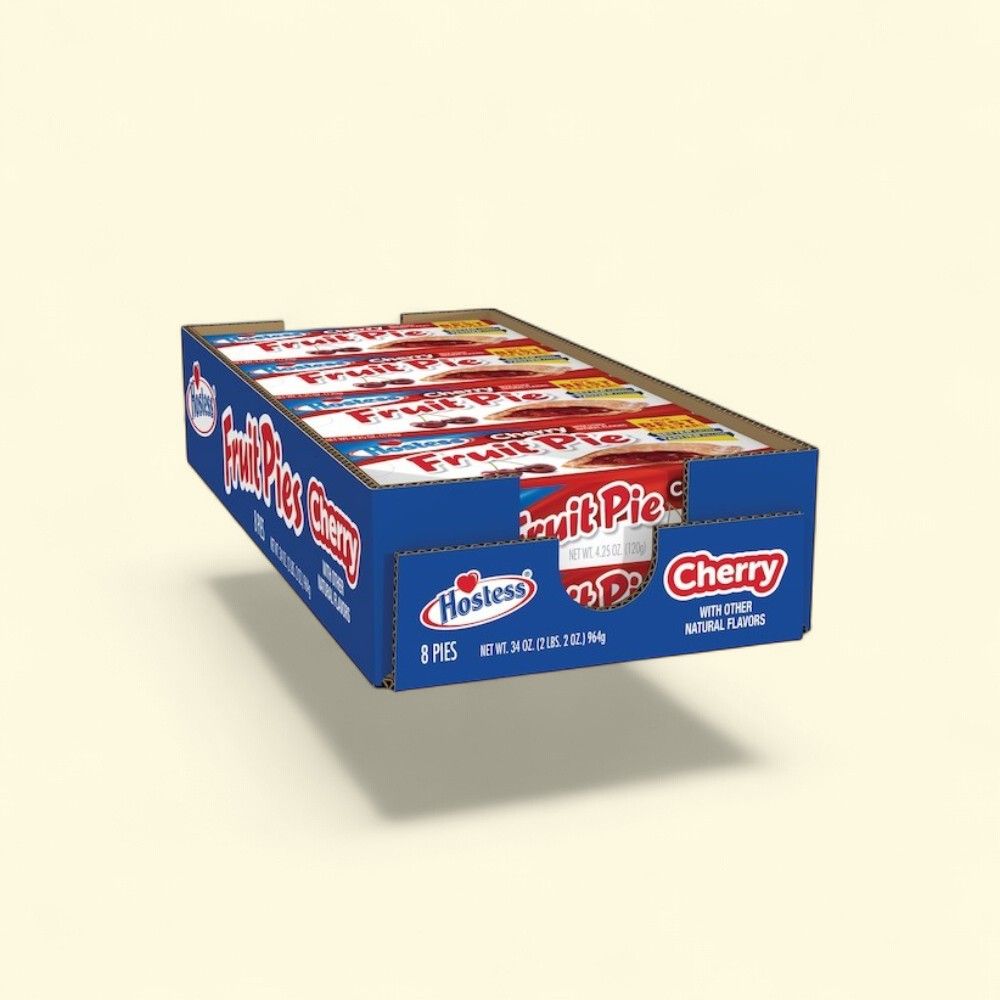 Hostess Cherry Fruit Pie (8 Count) — authentic US product shipped worldwide by Treatspree