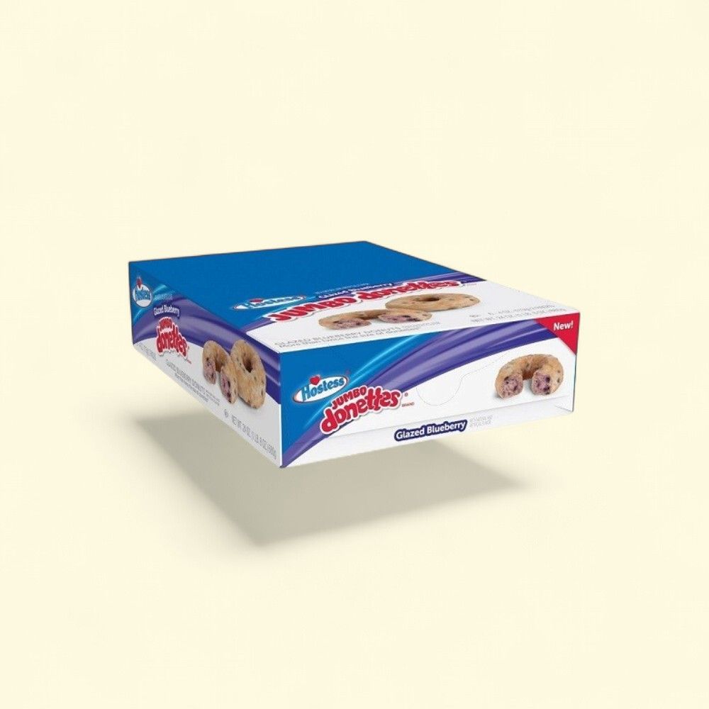 Hostess Glazed Blueberry Jumbo Donettes (6 Count) — authentic US product shipped worldwide by Treatspree