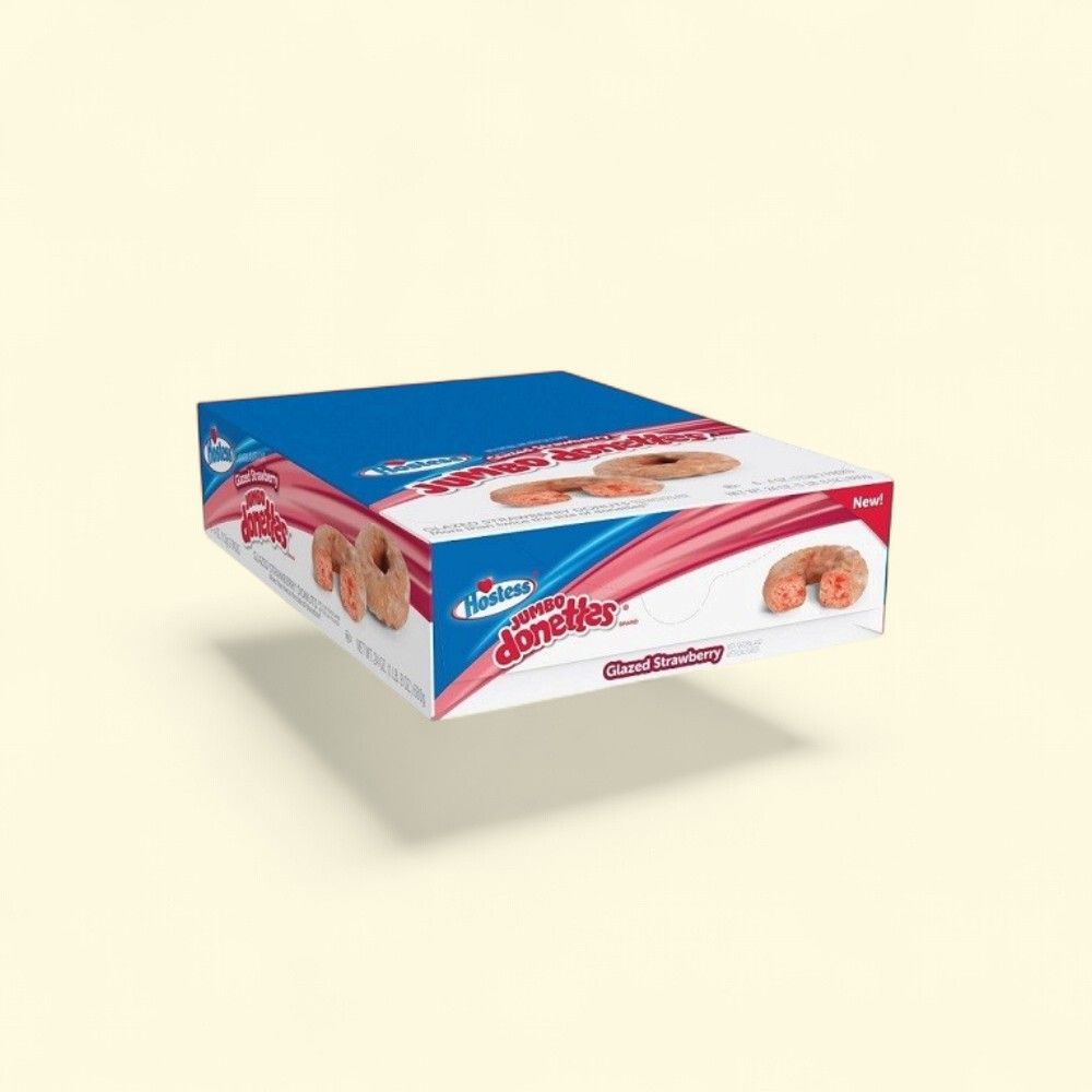 Hostess Glazed Strawberry Jumbo Donettes 6-Count — authentic US product shipped worldwide by Treatspree