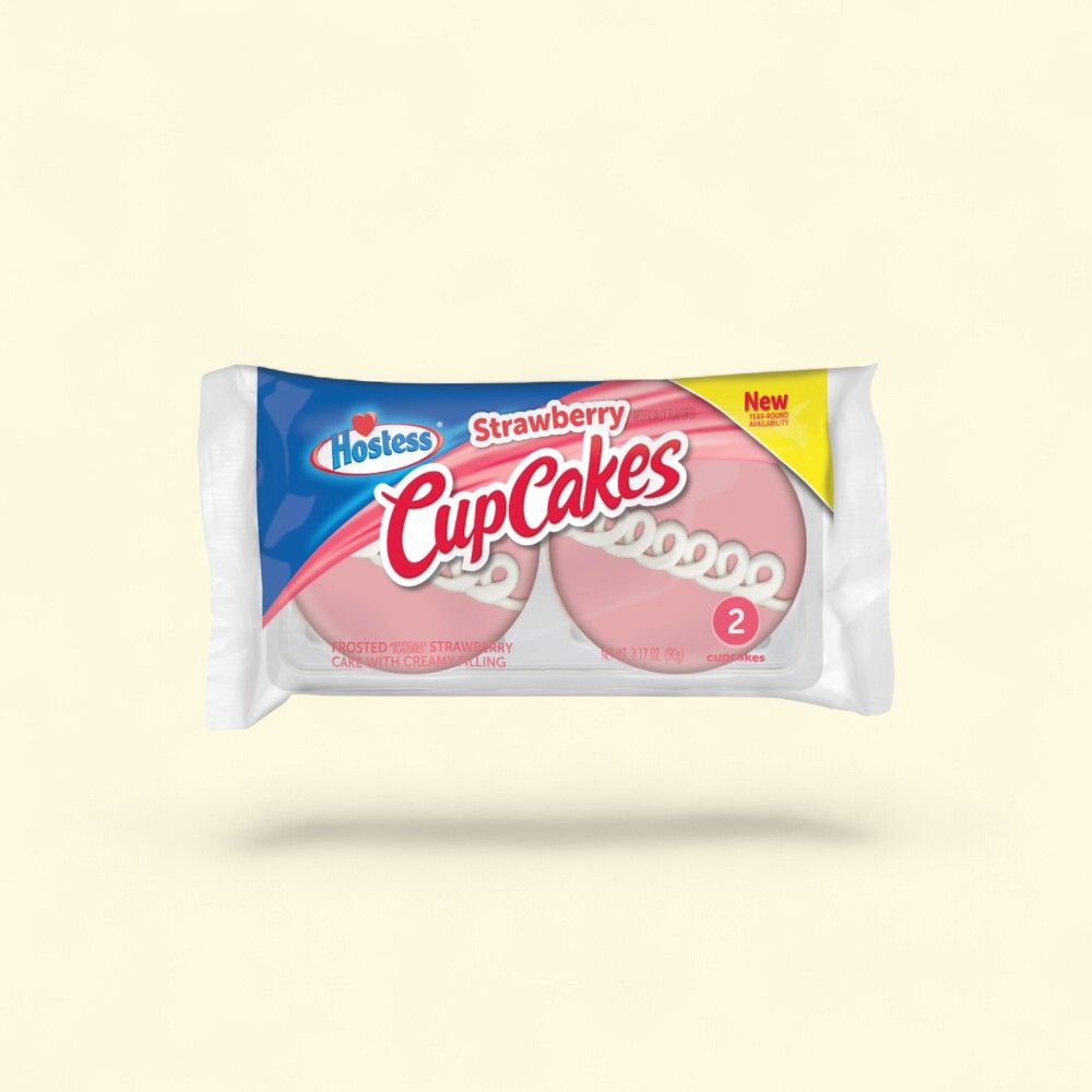 Hostess Strawberry Cup Cakes (6 Count) — authentic US product shipped worldwide by Treatspree