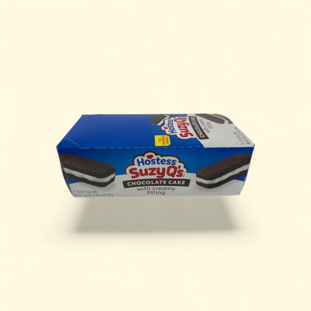 Hostess Suzy Q's Chocolate Cake - 8 Individually Wrapped Cakes — authentic US product shipped worldwide by Treatspree