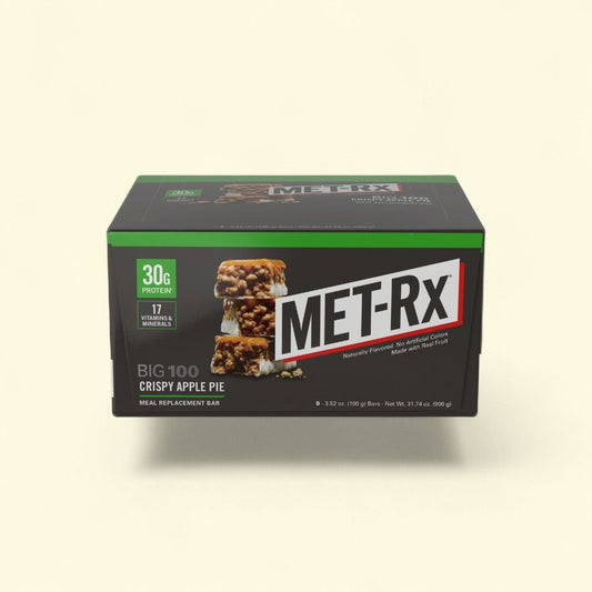 Met-Rx Crispy Apple Pie Meal Replacement Bars, 9 Count — authentic US product shipped worldwide by Treatspree