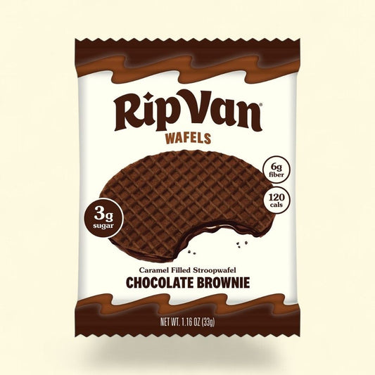 Rip Van Chocolate Brownie Wafels (12 Count) — authentic US product shipped worldwide by Treatspree
