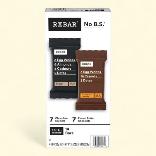Barre protéinée RXBAR, assortiment, 52 g, paquet de 14