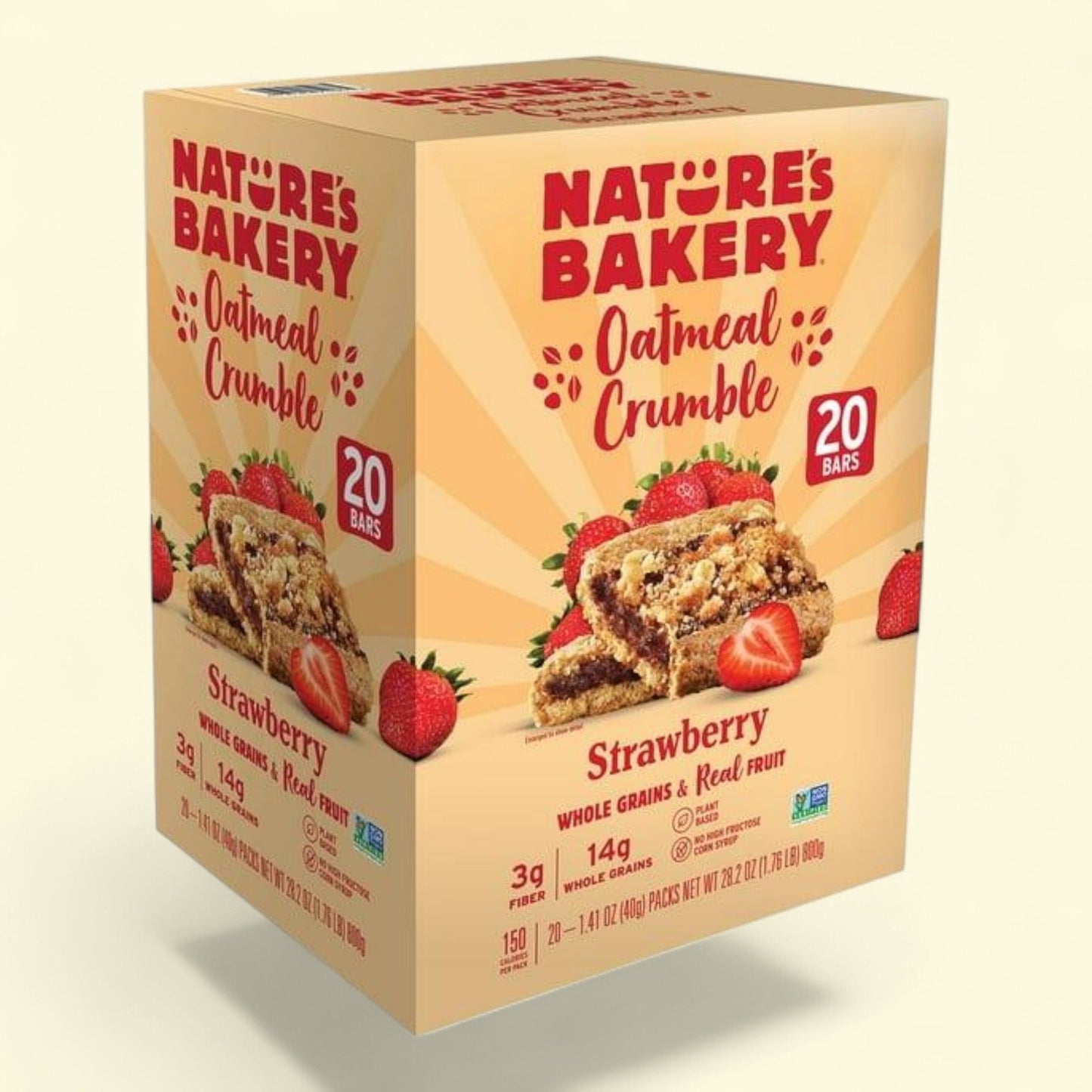 Nature's Bakery Oatmeal Crumble Strawberry, 2 oz., 20 ct.
