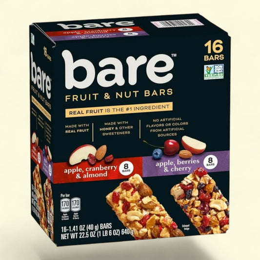 Bare Fruit and Nut Bar Variety Pack, 16 ct.