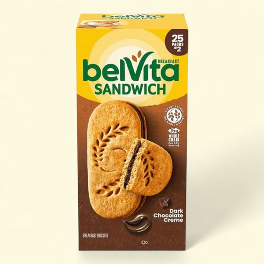 belVita Dark Chocolate Creme Breakfast Biscuits, 25 pk