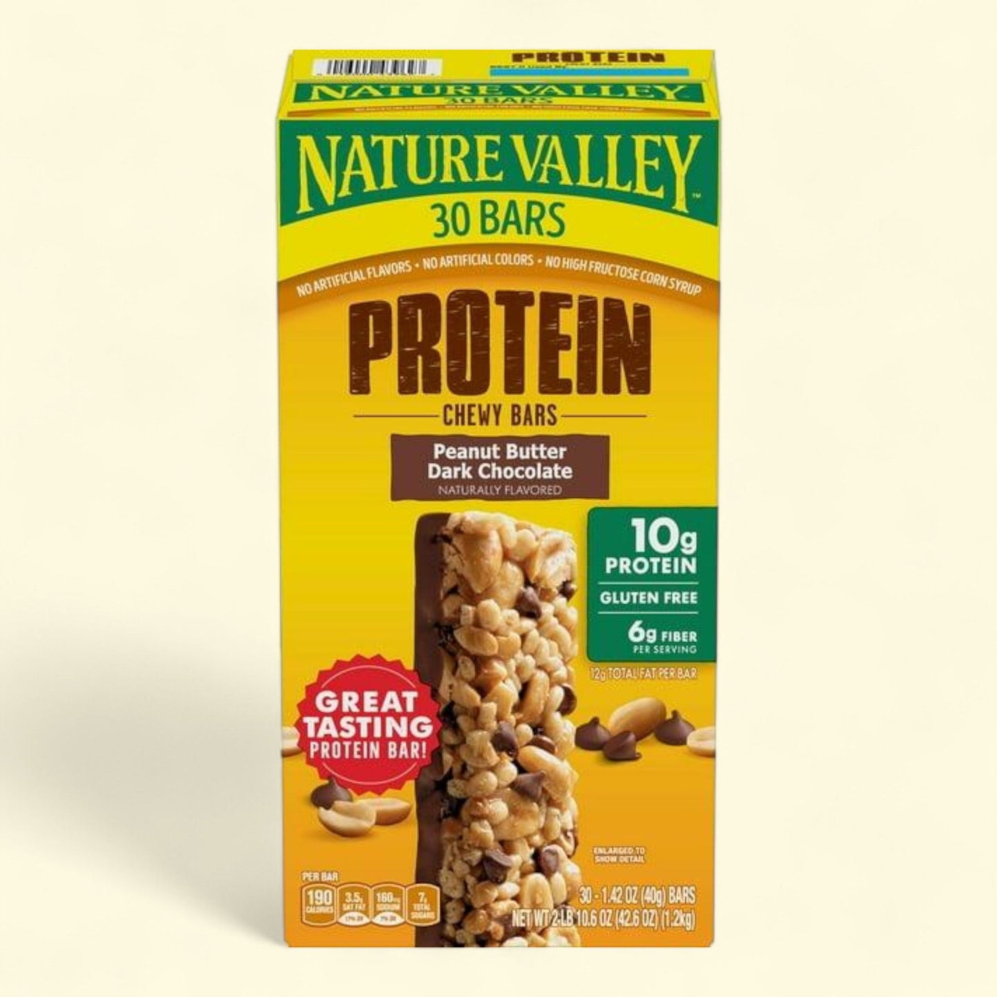 Nature Valley Protein Chewy Bars, Peanut Butter Dark Chocolate, 30 ct.