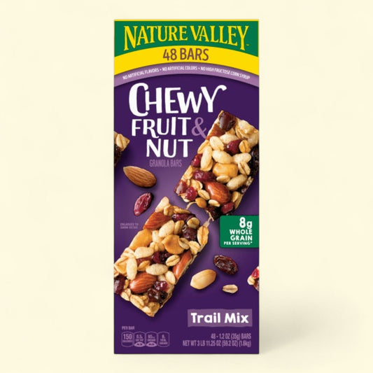 Nature Valley Chewy Granola Bar, Trail Mix, 1.2 oz, 48-count