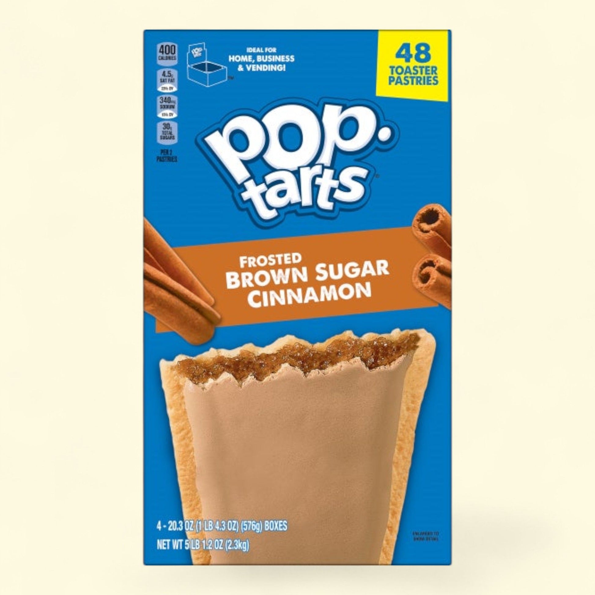 Kellogg's Pop-Tarts, Frosted Brown Sugar Cinnamon, 48 Count