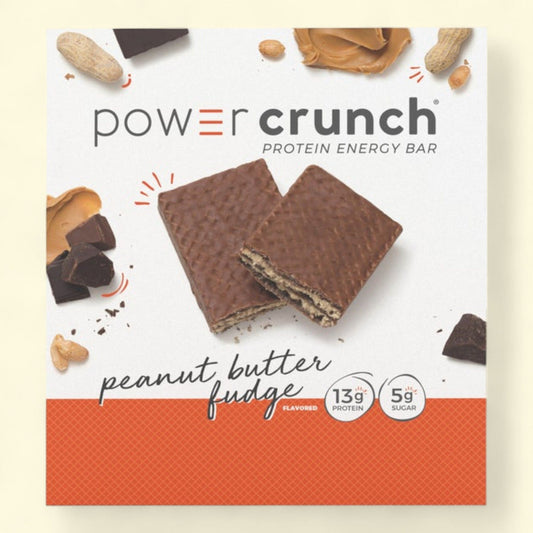 Power Crunch Protein Energy Bar, Peanut Butter Fudge, 1.4 oz, 12-count