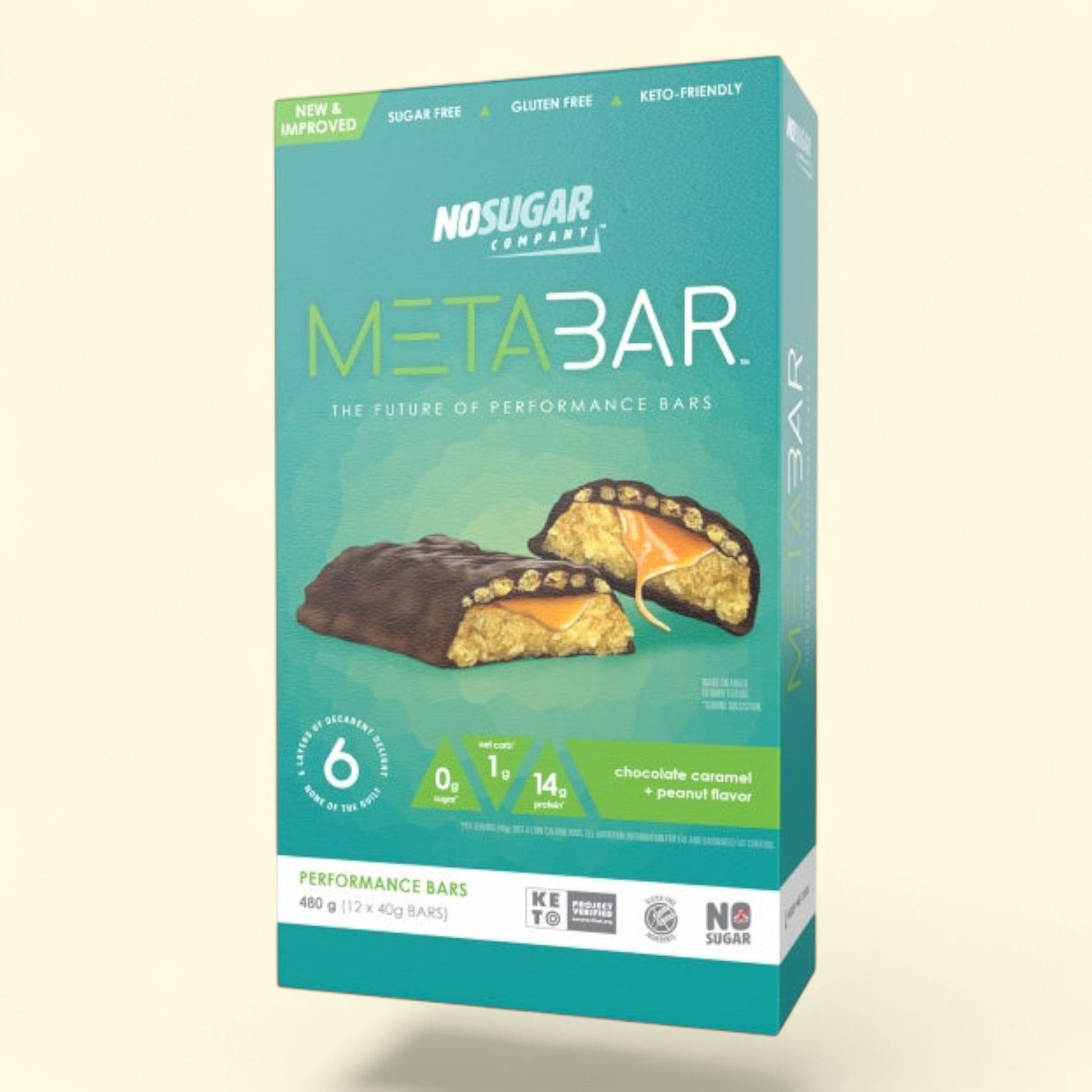 METABAR Chocolate Caramel and Peanut Flavor 12-count, 2-pack — authentic US product shipped worldwide by Treatspree