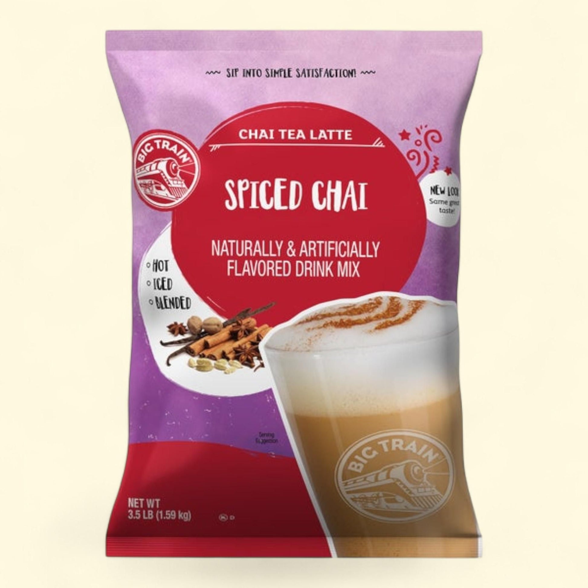 Big Train, Spiced Chai Tea Latte Drink Mix, 3.5 lbs — authentic US product shipped worldwide by Treatspree