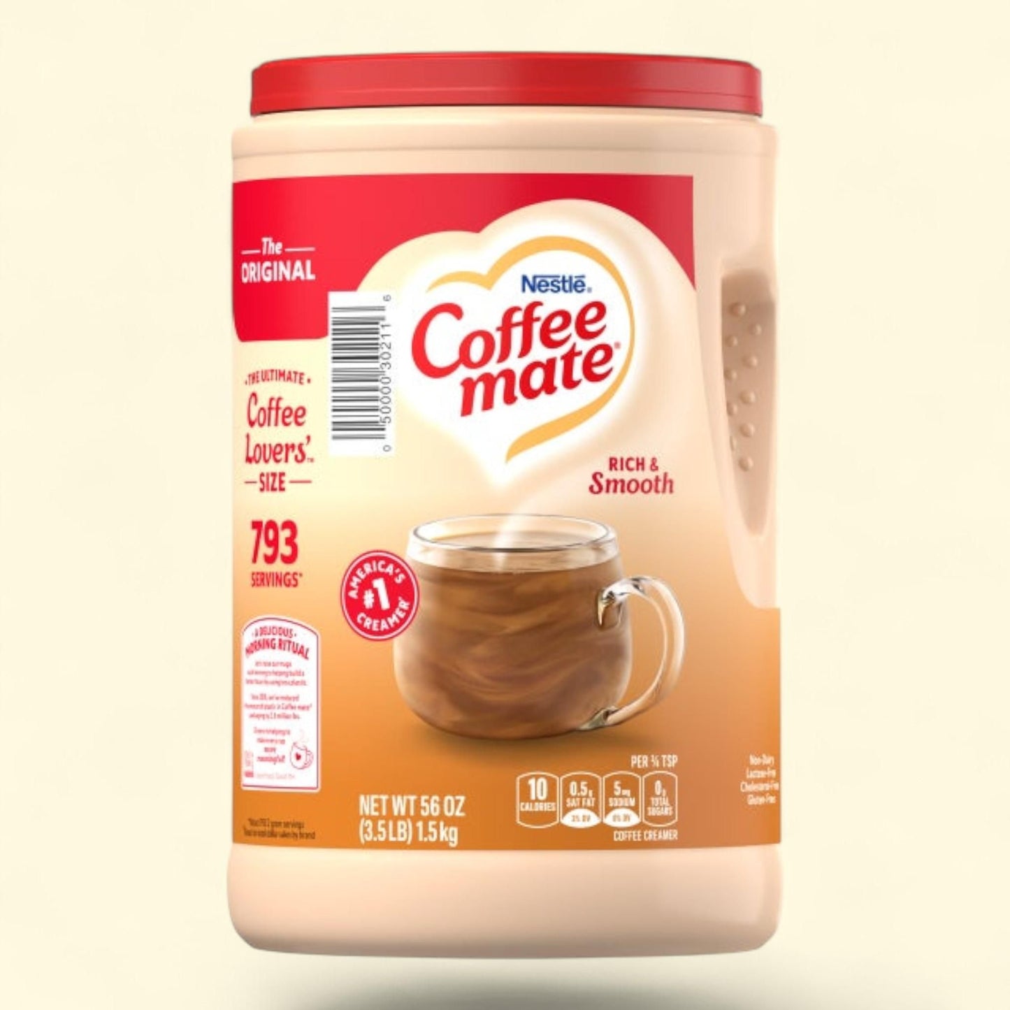 Nestlé Coffee-mate Powdered Creamer, Original, 56 oz — authentic US product shipped worldwide by Treatspree