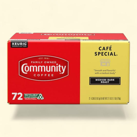 Community Coffee Café Special Medium-Dark Roast Single Serve, 72 ct.