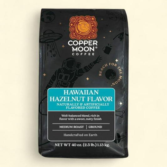 Copper Moon World Ground Coffee, Hawaiian Hazelnut, 40 oz.