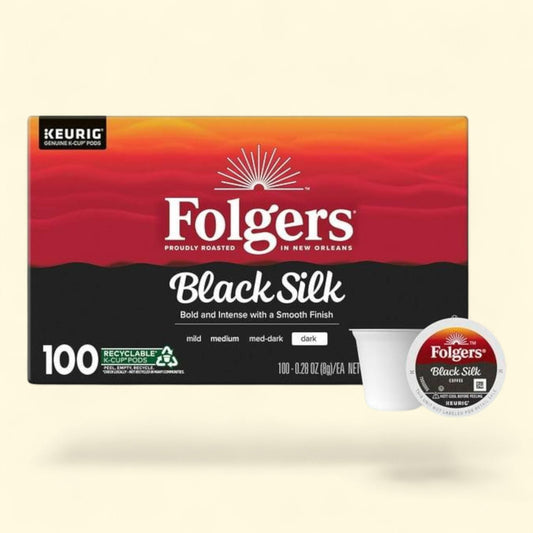 Folgers K-Cup Coffee Pods, Black Silk, 100 ct.